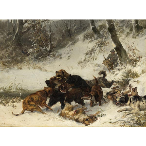 Wildschweinjagd 1874 10
