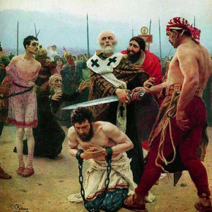 Der heilige Nikolaus rettet drei unschuldige Menschen vor dem Tod 10